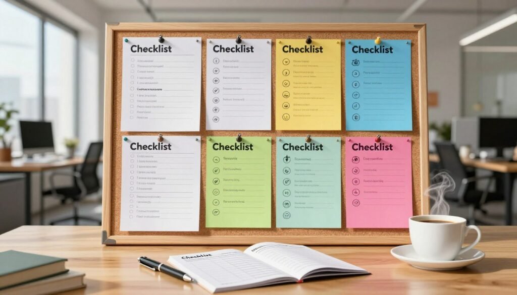 checklists and cheat sheets