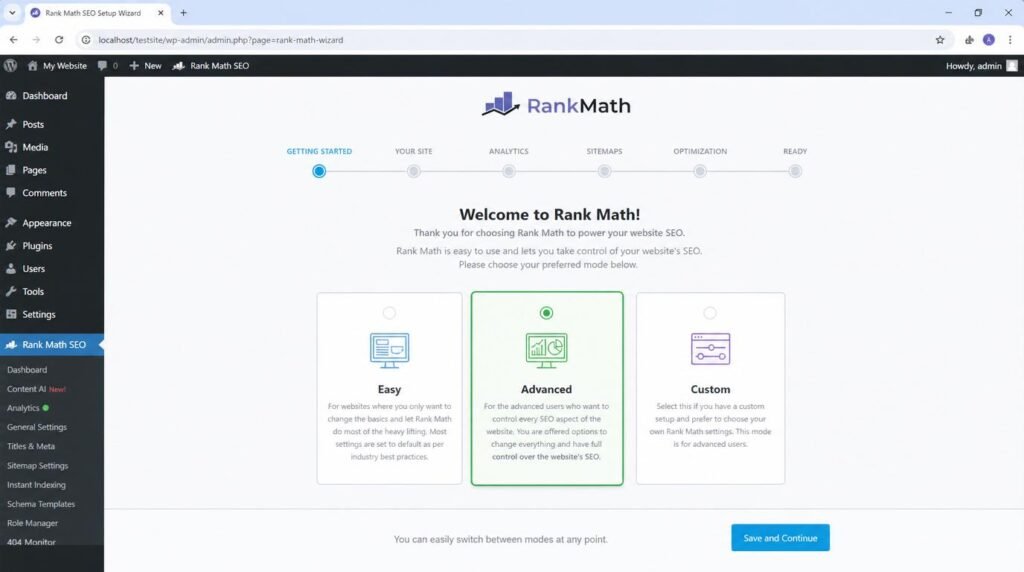 Rank math setup guide