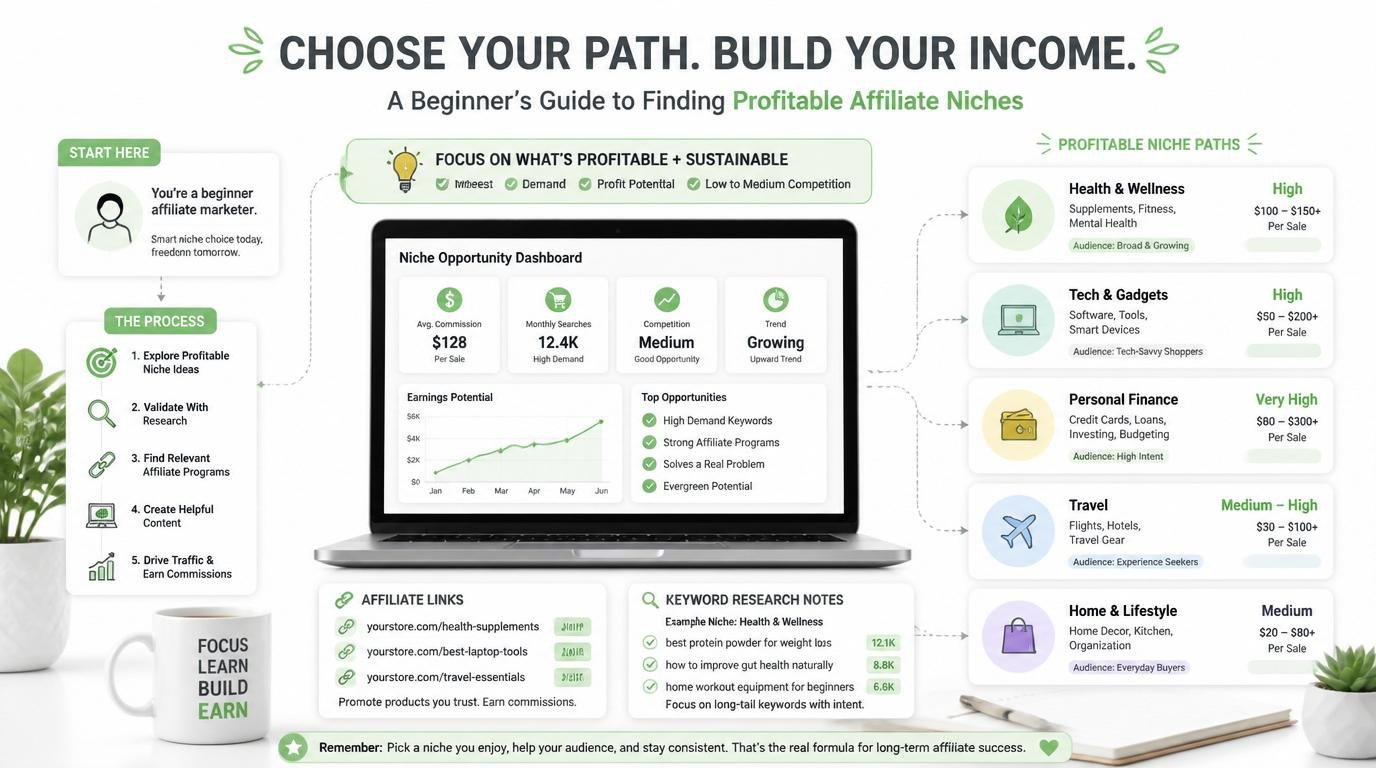 beginner-friendly affiliate niches