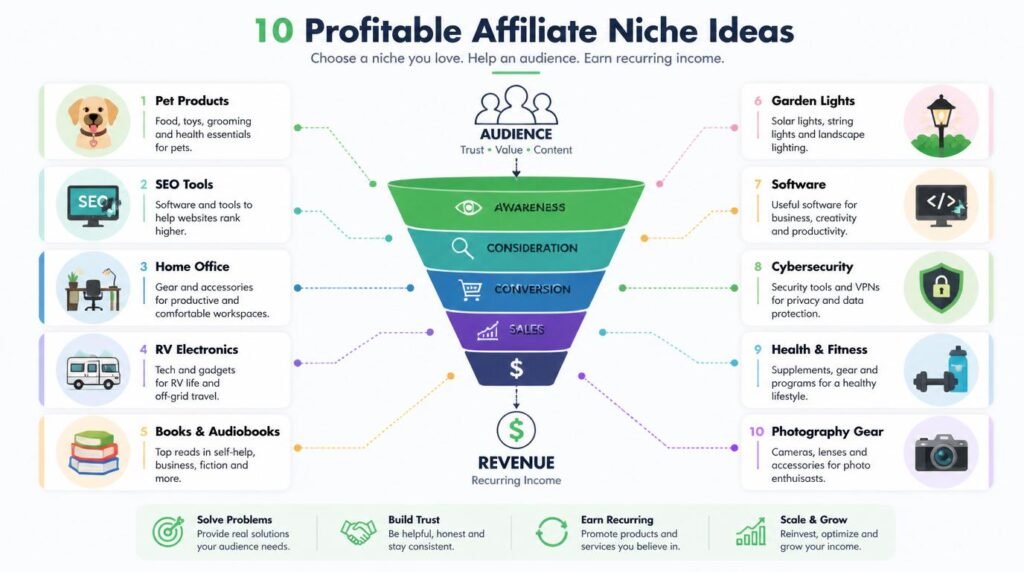 beginner-friendly affiliate niches