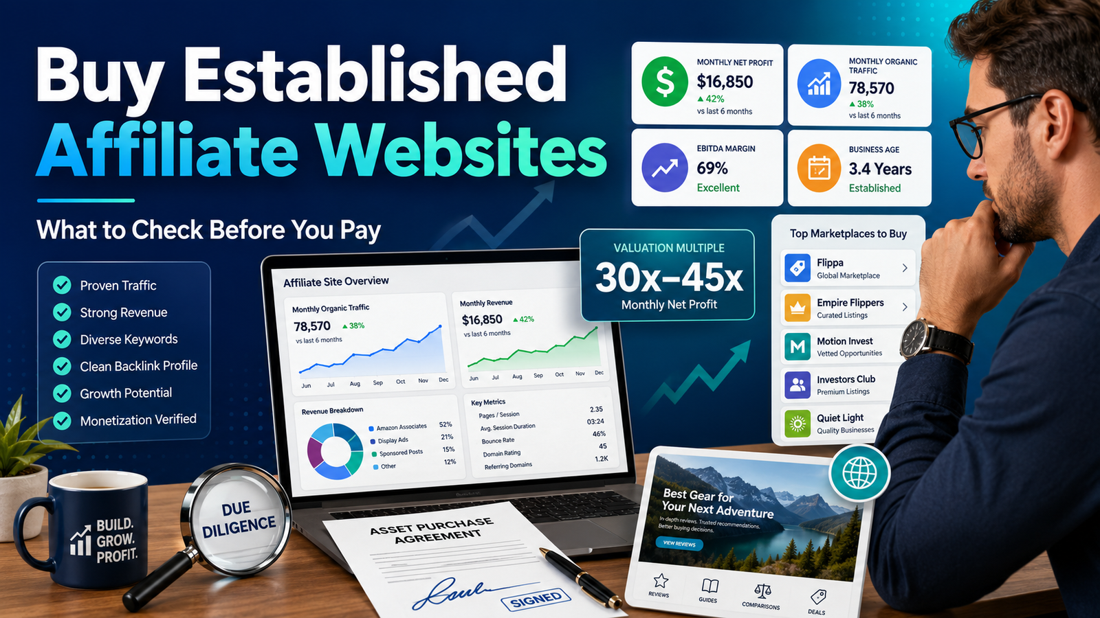 buy established affiliate websites