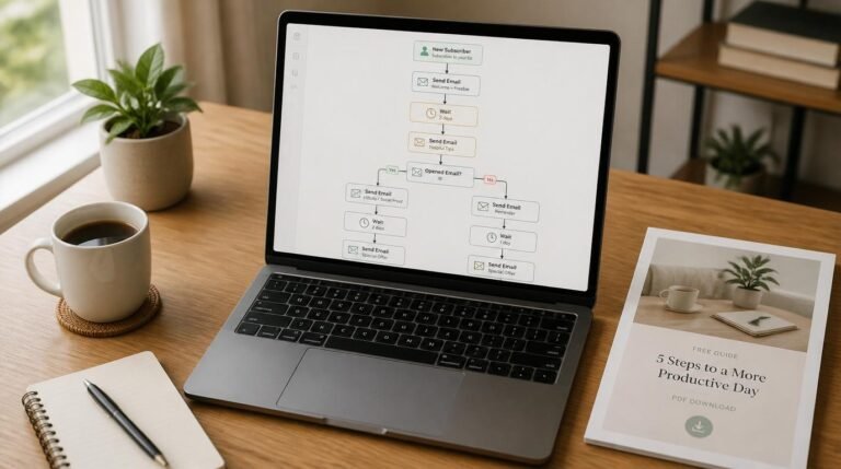 lead magnet delivery email flow