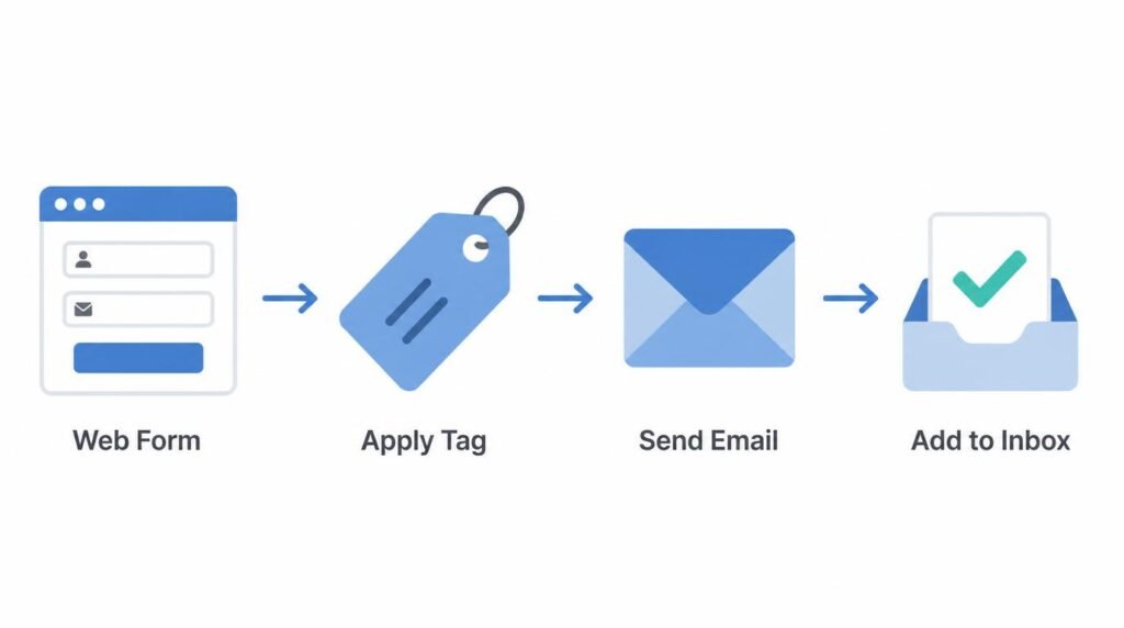 lead magnet delivery email flow