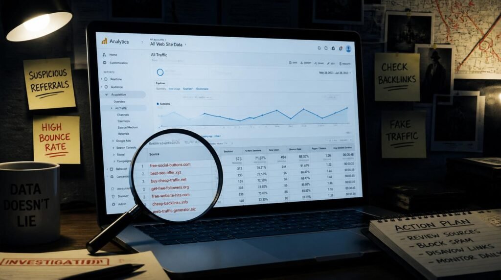 how to identify whether your increased traffic is spam