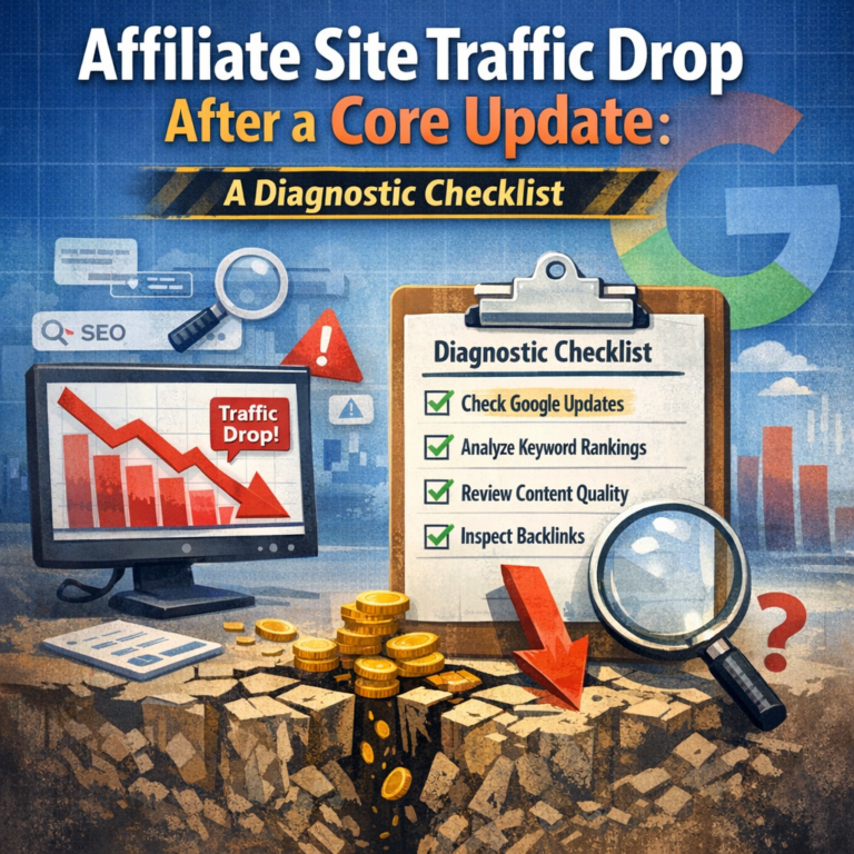 Affiliate Site Traffic Drop After a Core Update