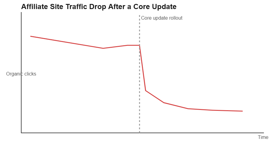 Affiliate Site Traffic Drop After a Core Update