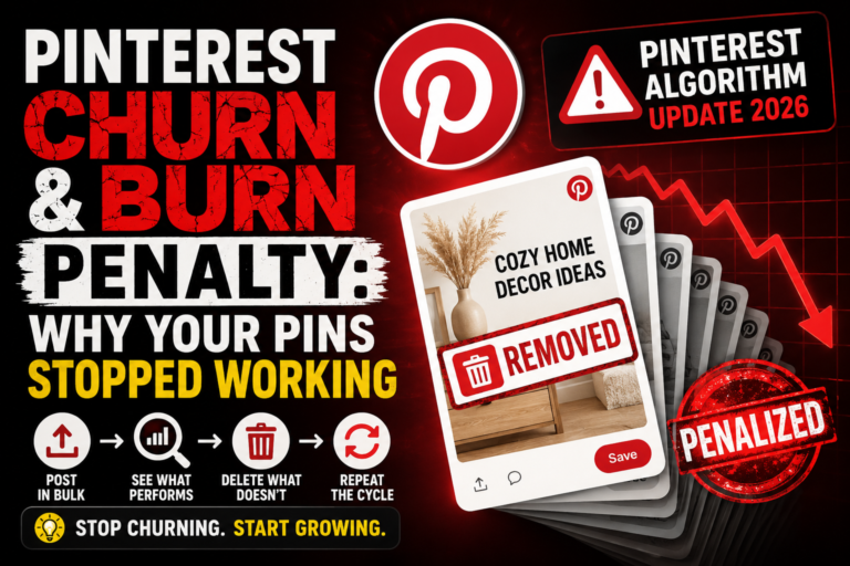pinterest churn and burn penalty
