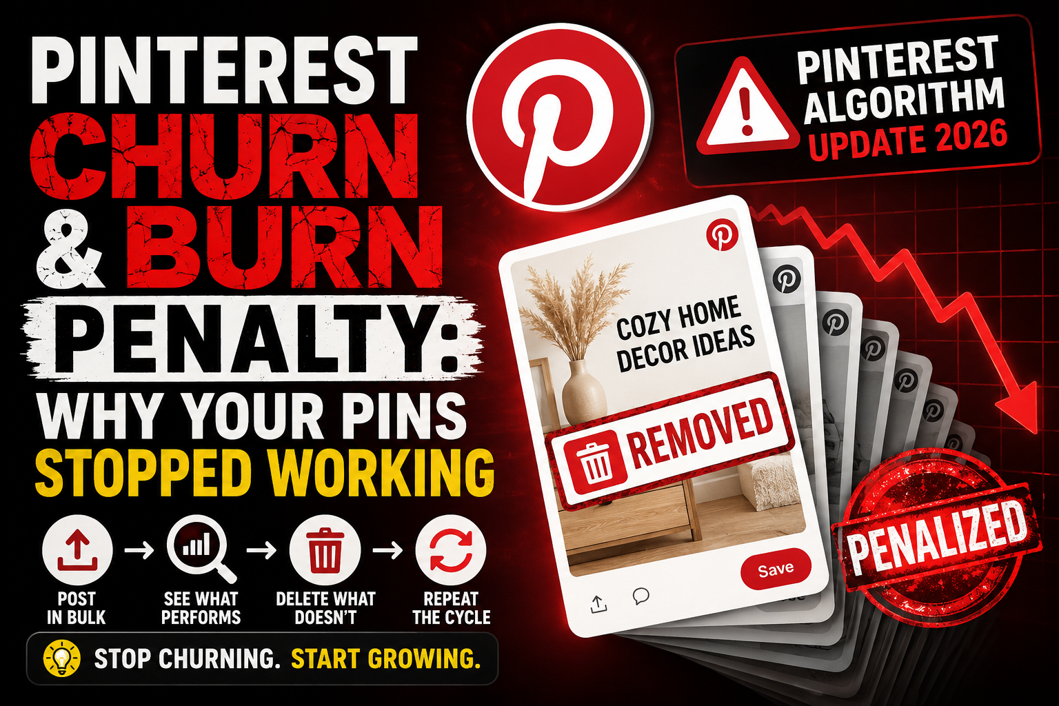 pinterest churn and burn penalty