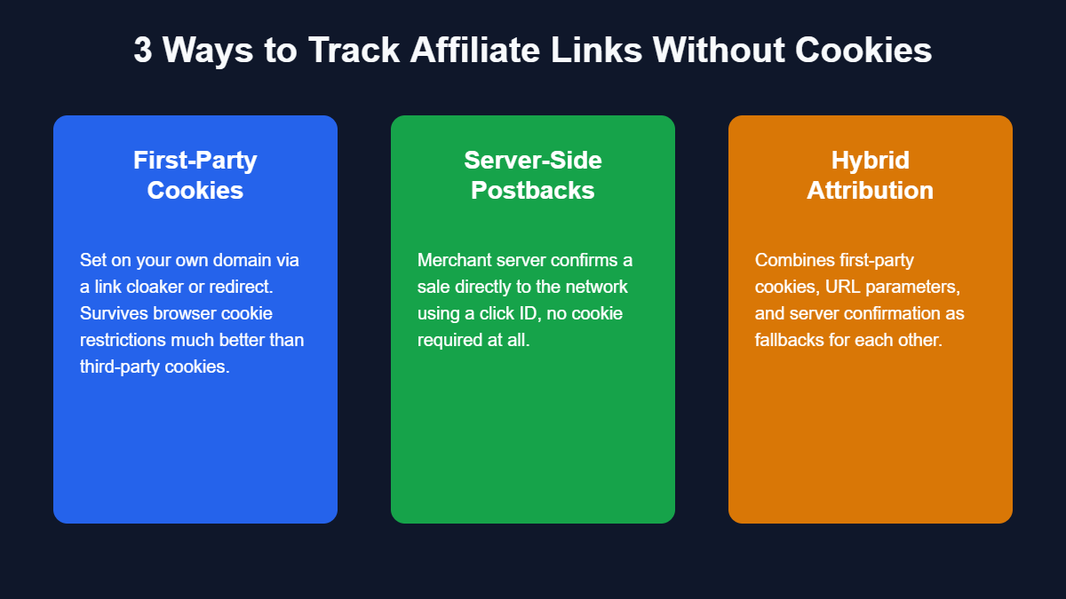 cookieless affiliate link tracking tools