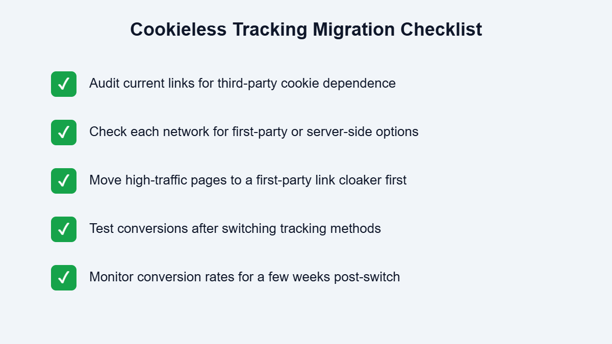 cookieless affiliate link tracking tools